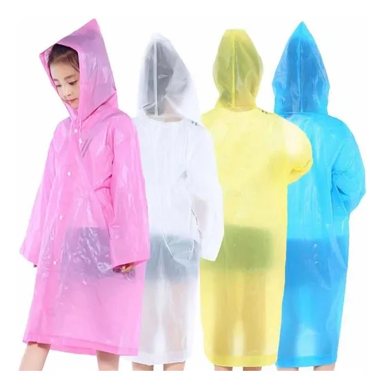Impermeable  Poncho Para Niños, Poncho De Lluvia