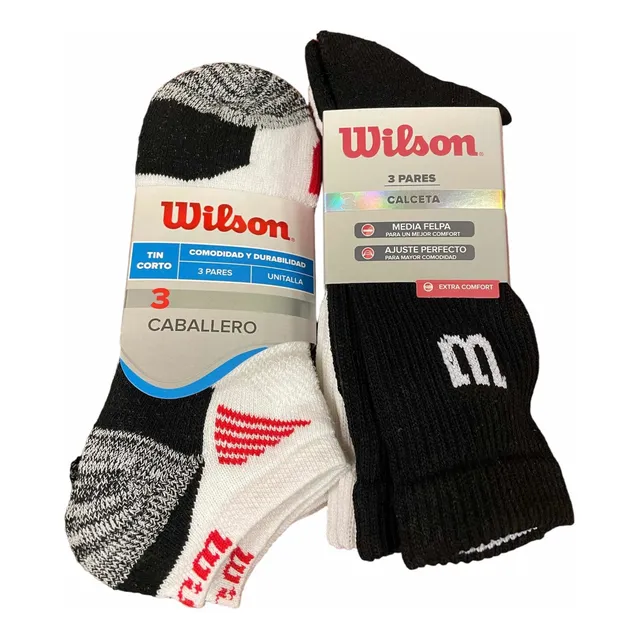 2 Tripack De Medias Caballero Wilson - Tin+calceta