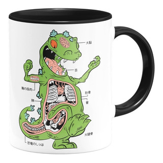 Taza Interior De Color Reptar Rugrats Retro 1 Taza Interior De Color Reptar Rugrats Retro 1