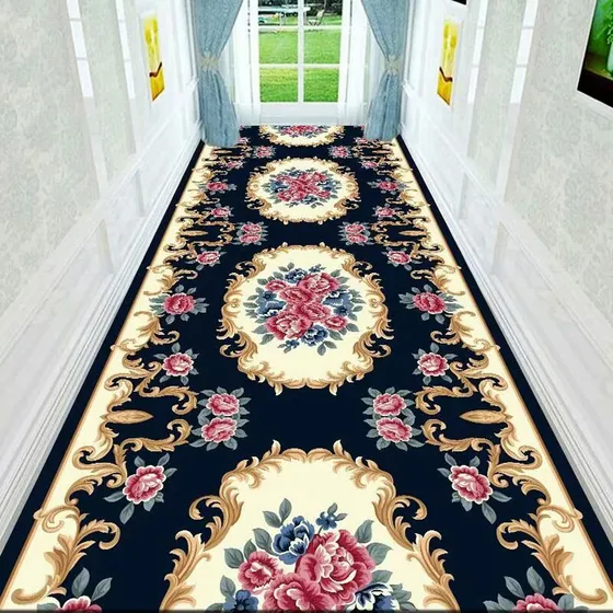 Alfombra Larga Para Pasillo Lavable No Decolora Piso Cocina