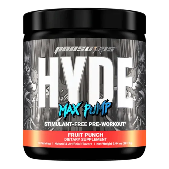 Prosupps Hyde Max Pump Pre Entreno 20 Servicios Ponche De Fruta