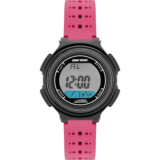 Relógio Mormaii Infantil Wave Mo0974b/8q Rosa Digital Cor do bisel Preto Cor do fundo Positivo