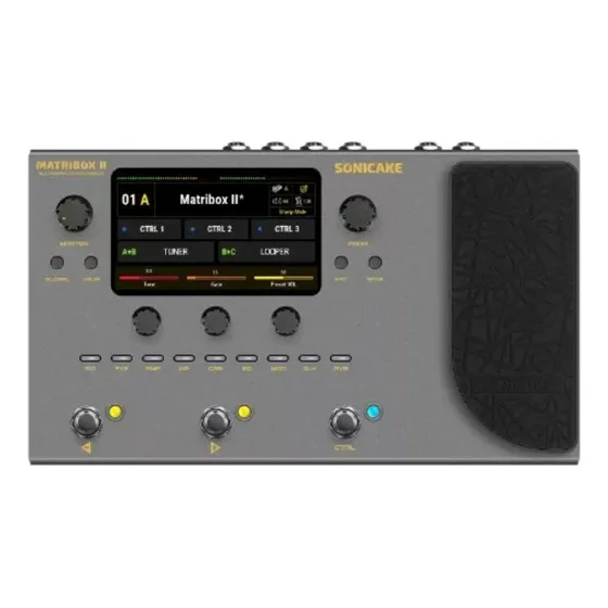 Pedaleira Sonicake Matribox 2 Guitarra Violão Baixo Efeitos Cor Cinza-escuro