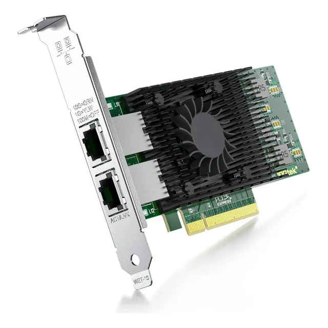 Tarjeta De Red Pci-e De 10 Gb Compatible Con Intel X540-t2