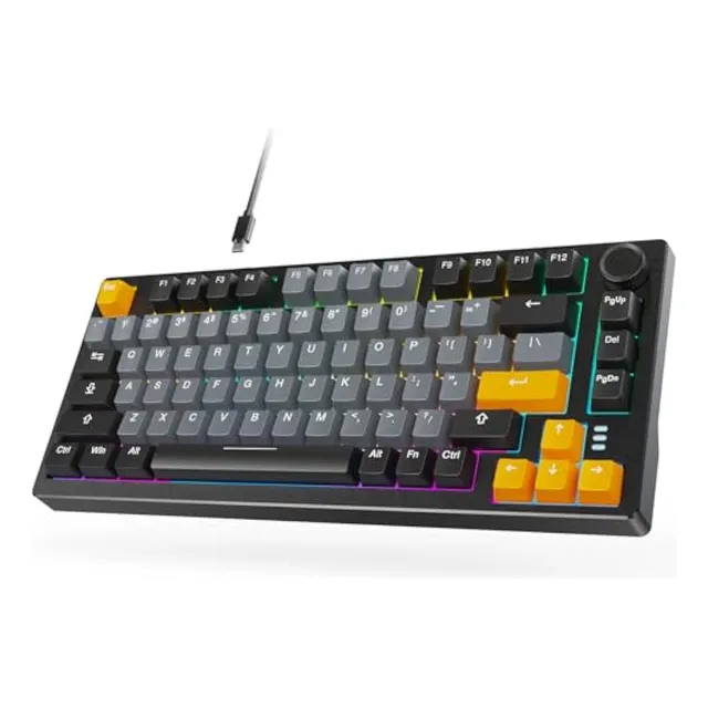 Arzopa Teclado Mecánico 75 Para Juegos Con Cable,