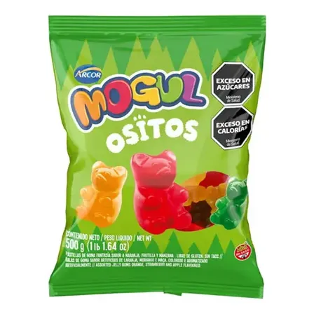 Gomitas Mogul Ositos naranja frutilla y manzana con jugo natural de fruta sin TACC 500 g