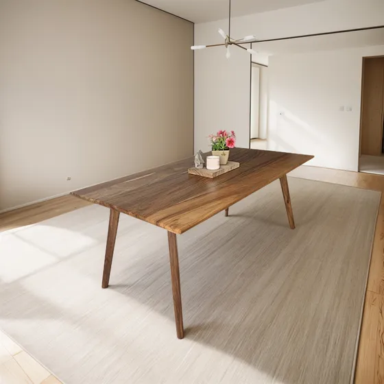 Shop Flamingo Mesa Kioto Rectangular De Madera Sólida Parota