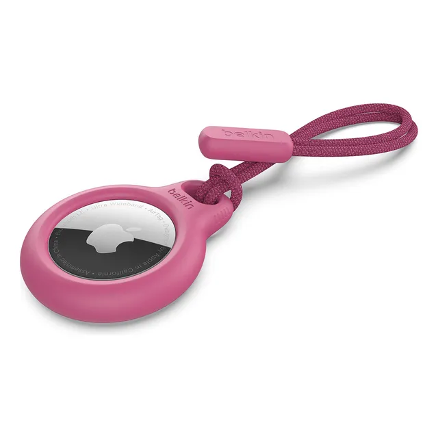 Belkin Apple Airtag - Soporte Seguro Con Correa - Llavero Apple Air Tag - Soporte Para Airtag Con Correa Para Llavero - Accesorios Para Llavero Airtag - Funda Resistente A Los Arañazos Con Bordes