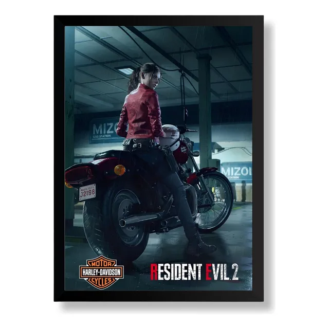 Quadro Claire Redfield (resident Evil 2 Remake) Mold Vidr A3