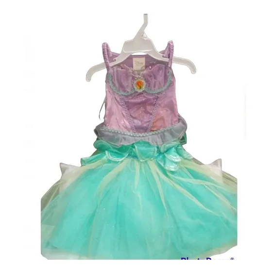 Vestido Princesa Ariel Original Parque Disney Con Accesorios
