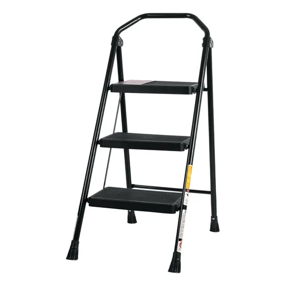 Escalera De Acero Tijera Peldaños Antiderrapantes Y Amplios.