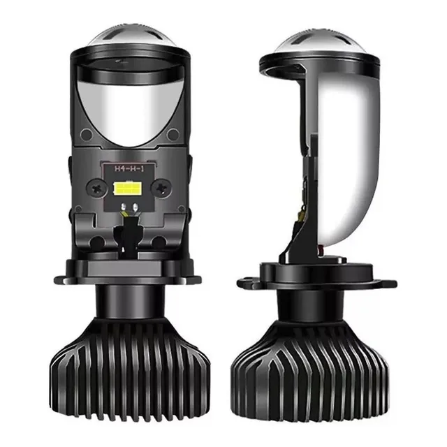 Lâmpada Ultra Super Led H4 Mini Projetor Canhão Eliptico