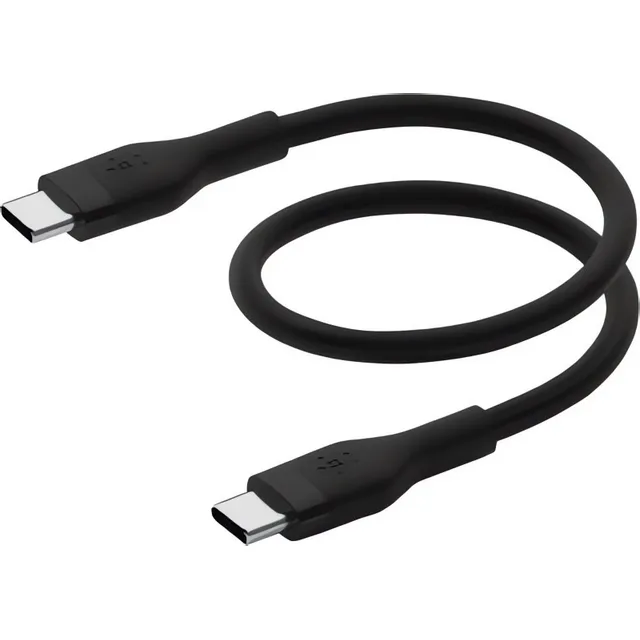 Cable Usb-c A Usb-c Belkin Cab009bt0mbk-tl Black 60w 15cm