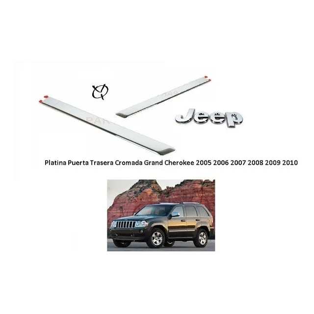 Platina Puerta Trasera Cromada Grand Cherokee 2005 2006 2007