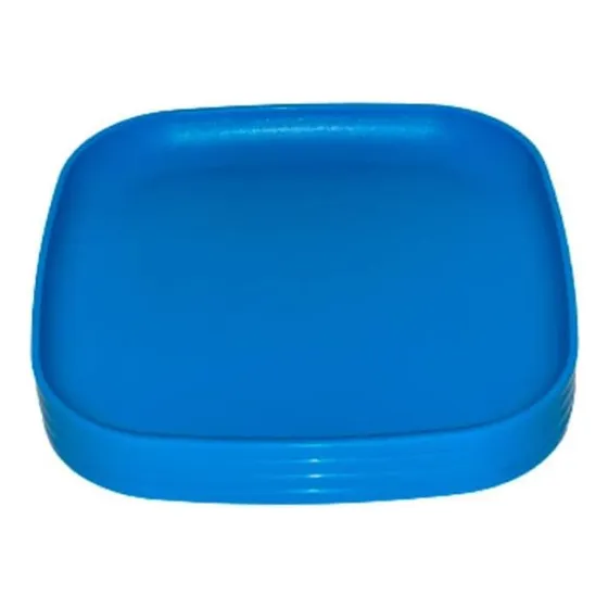 Tupperware 4 Platos Cuadrados De 8 Pulgadas, Azul