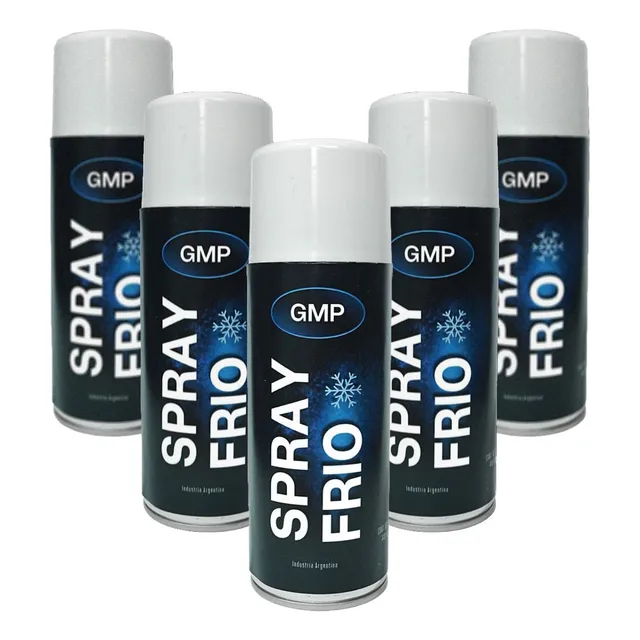 Pack 5 Un Aerosol Spray Frio P/ Golpes Lesiones Deportes Gmp