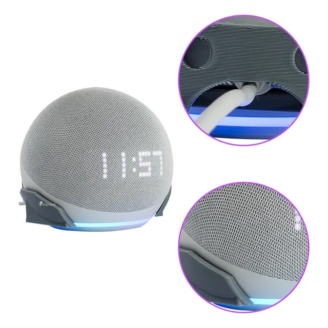Soporte Alexa Echo Dot Con / Sin Reloj 4g Y 5g Impremli