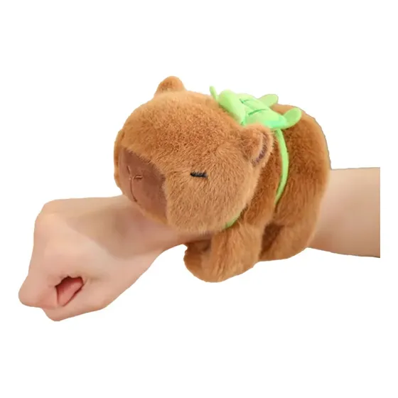 Capibara Pulsera Brazalete Con Mochilita Tortuga Muy Suave