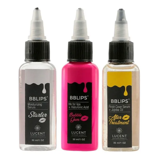 Kit Bblips Serum + Tono Bubble Gum + Finalizador Lucent