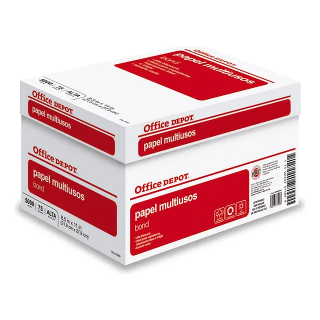 Caja De Papel T/carta 5000 Hojas Office Depot