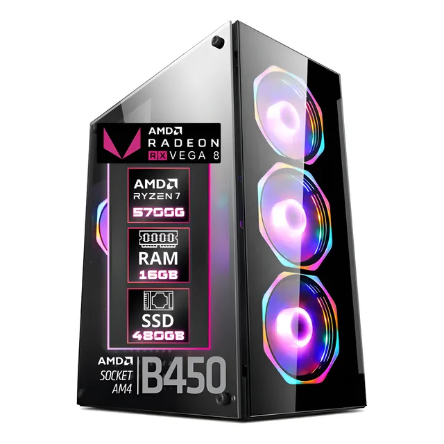Pc Gamer AMD Ryzen 7 5700G 480GB SSD 16GB RAM