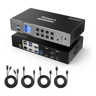 Tesmart Usb-c Mst&edid Conmutador Kvm 3 Monitores 2 Orden... Tesmart Usb-c Mst&edid Conmutador Kvm 3 Monitores 2 Orden...