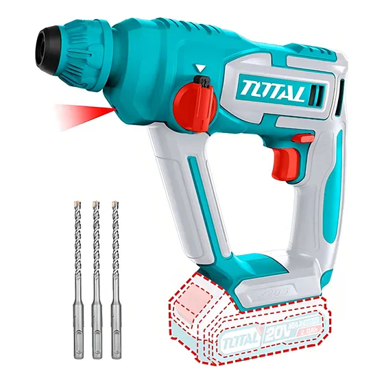Rotomartillo Inalámbrico 20v Sds Plus Total Trhli20168 Color Turquesa