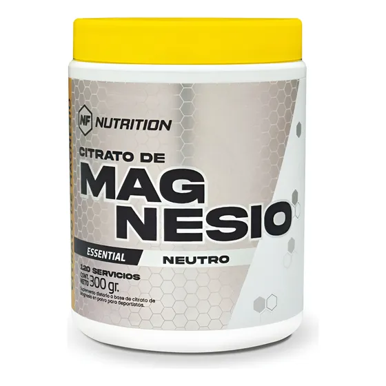 Citrato De Magnesio Puro En Polvo 300g Nf Nutrition Sabor Neutro