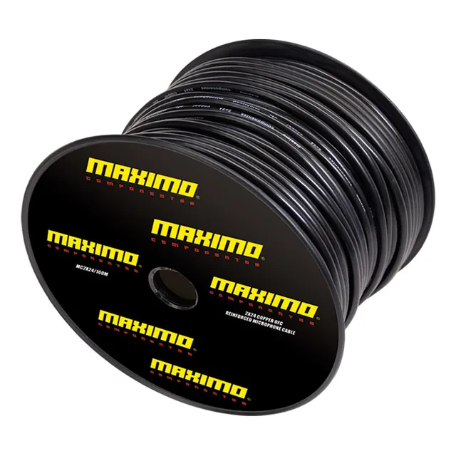 Rollo Bobina Cable Micrófono Reforzado 100% Cobre 100m 24awg
