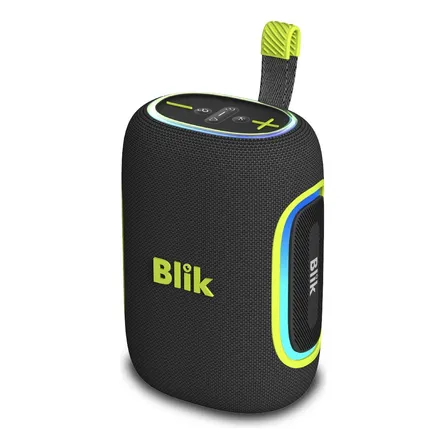 Parlante Bluetooth Portátil Bass Blik Hype-u3 Color Negro