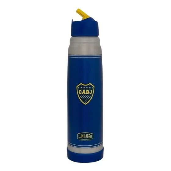 Termo Acero Luminox 1l Boca Cabj Lumilagro Pico Matero Color Boca Jrs-Escudo