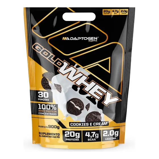Suplemento Em Pó Adaptogen Science Alimentar Gold Whey 100%