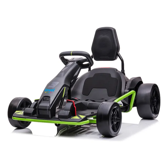 Level Kids Go Kart Montable Electrico 12km/h 24v Color Verde