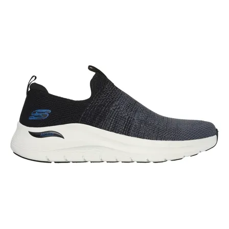 Tênis Masculino Arch Fit 2.0 Skechers Preto Lisa 40 Br