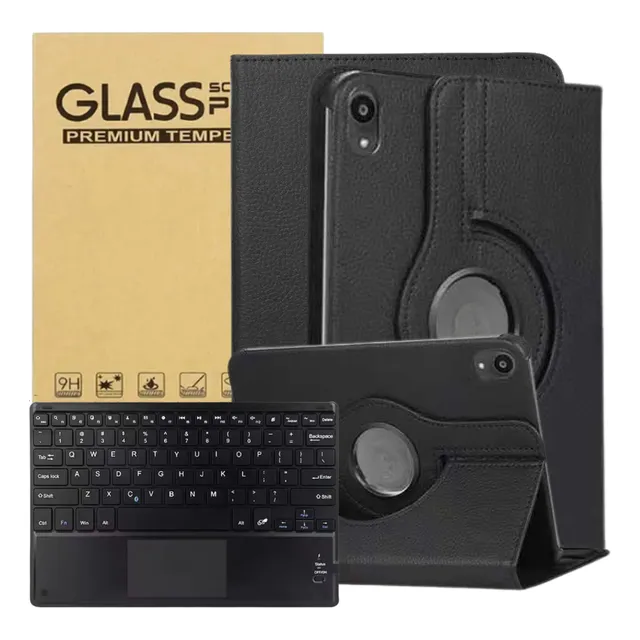 Estuche Forro 360 + Teclado Touch Para Samsung Tab + Vidrio