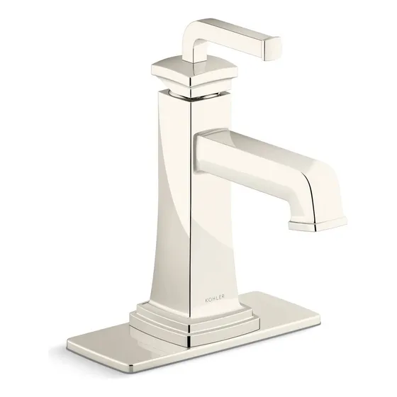 Lavabo Baño Una Sola Manija 1.2 Gpm Niquel Pulido Vibrante