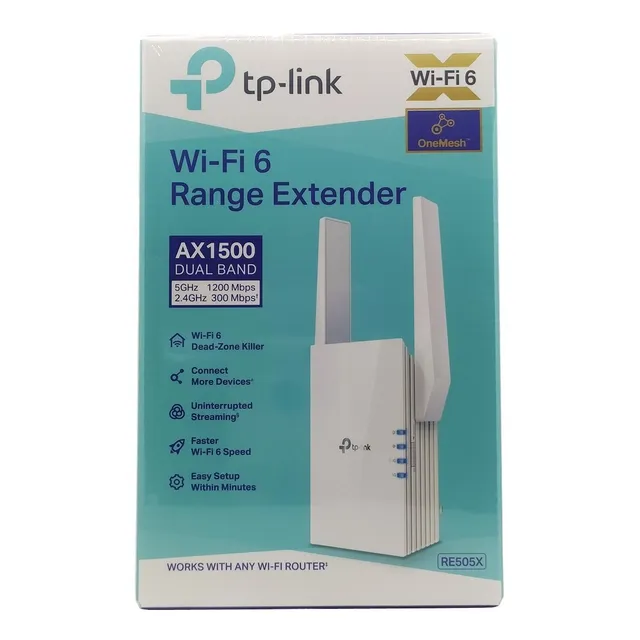 Extensor De Rango Dual Band Wifi 6 Ax1500 Re505x Tp-link