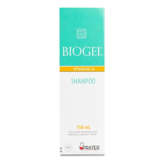 Biogel 2% Shampoo 150ml Anticaspa Seborrea Dermatitis Prater