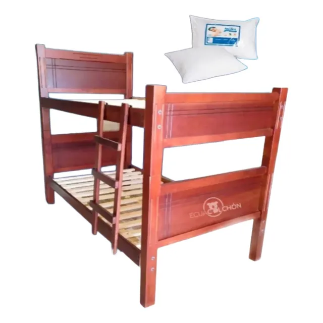 * Literas De Madera Plaza Y Media * Litera Desmontable 
