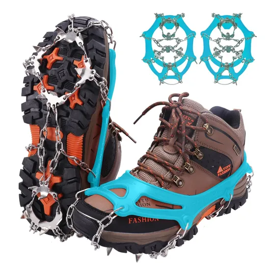 Crampones Zapatos, Garras De Hielo Y Nieve 19 Puntas De...