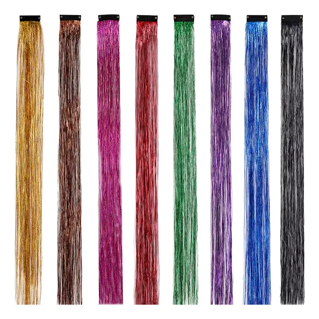 Hilo X 4 Unid Chino Escarchado Extensión Turmalina Cabello