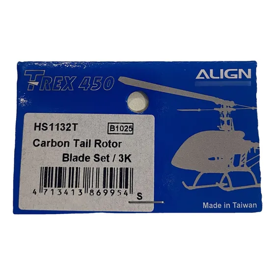 Hs1132t   Carbon Tail Rotor Blade Set / 3k (trex450)