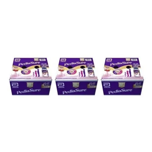 Pediasure Plus 3 Cajas Con 16pzas De 237ml C/u 48 Botellas