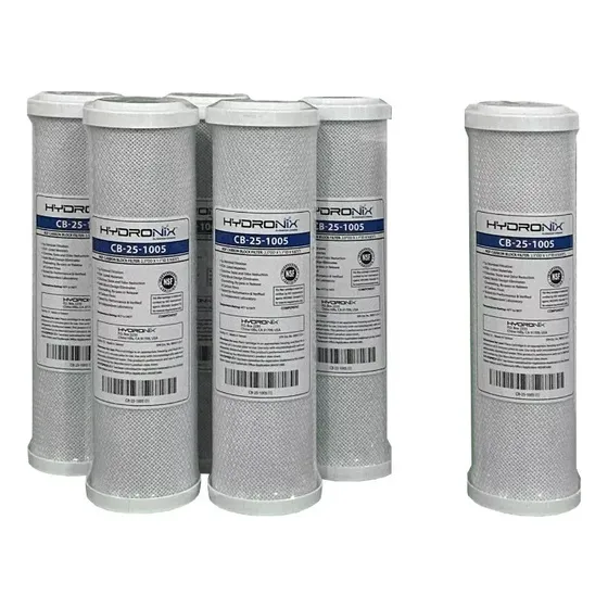 Pack 6 Cartuchos / Filtro Carbón Activado 2.5 X 10 5 Micras