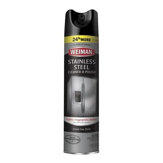 Limpiador De Acero Inoxidable En Spray Weiman 12 Oz Neveras