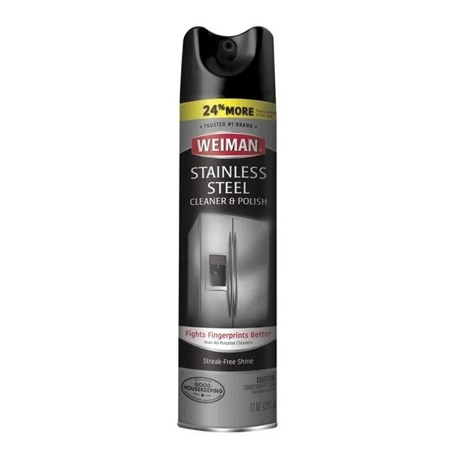 Limpiador De Acero Inoxidable En Spray Weiman 12 Oz Neveras