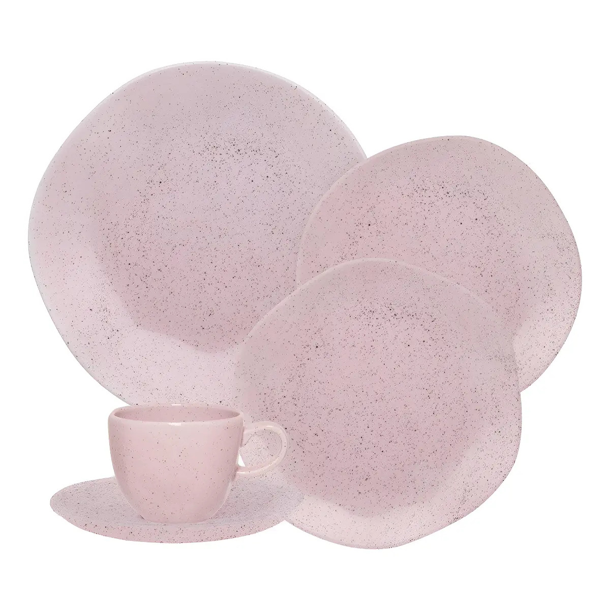 Jogo De Jantar Ryo Pink Sand 30 Peças Oxford Cor Rosa Jogo De Jantar Ryo Pink Sand 30 Peças Oxford Cor Rosa
