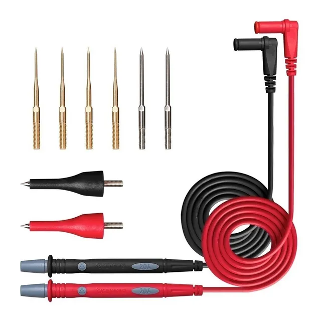 Puntas De Prueba 20a Para Multímetro Multitester Kit 10 En 1