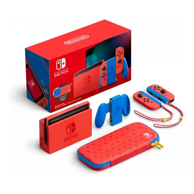 Consola Nintendo Switch Edicion Super Mario + Estuche