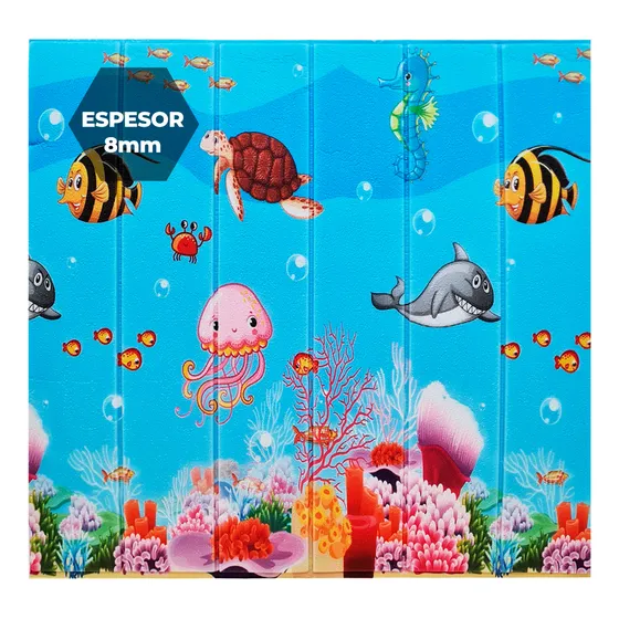 Revestimiento Tatami Pared Piso 70x77cm Pvc Infantil El Rey